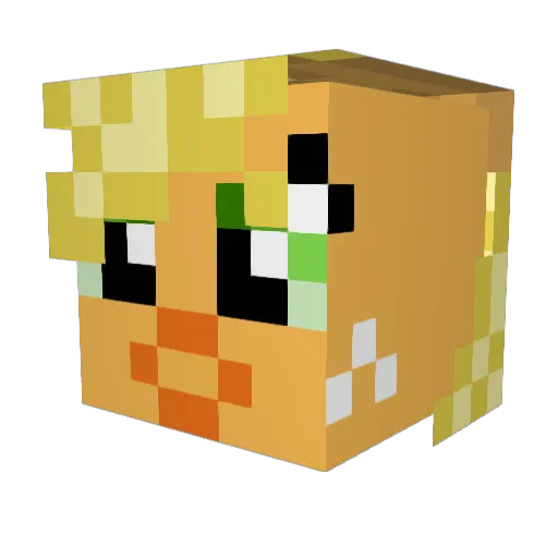 xXxsnipsxXx Minecraft avatar head, 3D render