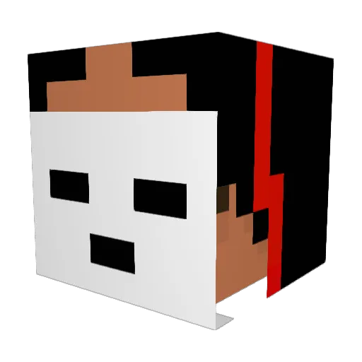 xXzack35Xx Minecraft avatar head, 3D render
