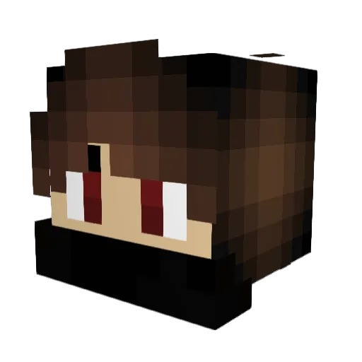 xYLagx Minecraft avatar head, 3D render