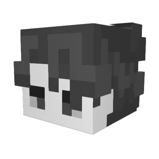 xYLuToYx Minecraft avatar head, 3D render