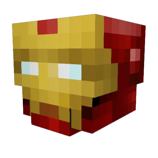 xYOCHx Minecraft avatar head, 3D render