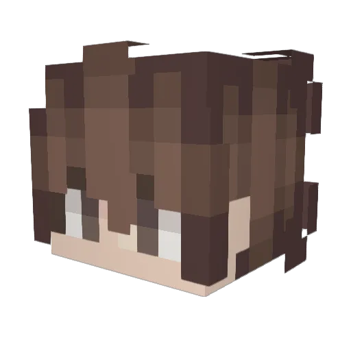 xYaku Minecraft avatar head, 3D render