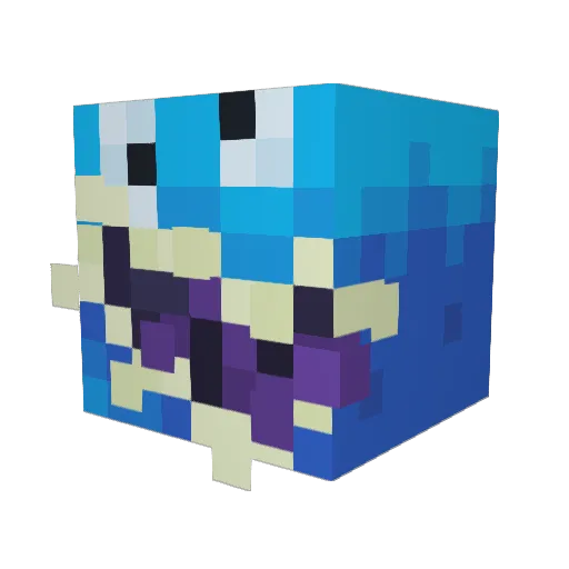 xYaku_2 Minecraft avatar head, 3D render