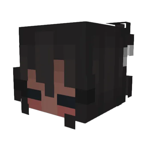 xYari Minecraft avatar head, 3D render