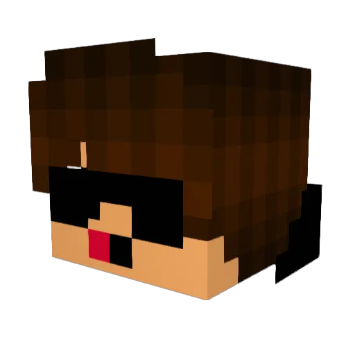 xYawde Minecraft avatar head, 3D render