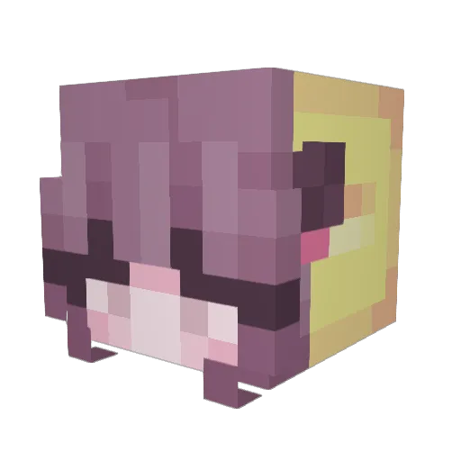 xYelena Minecraft avatar head, 3D render