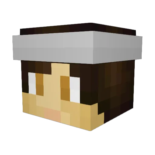 xYitO Minecraft avatar head, 3D render