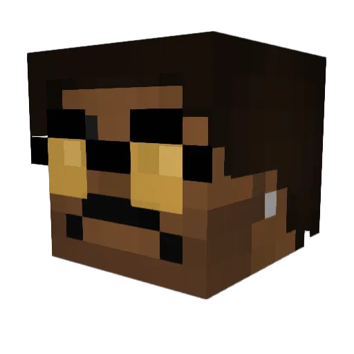 xYorann Minecraft avatar head, 3D render