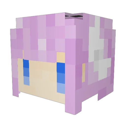 xYstarry Minecraft avatar head, 3D render