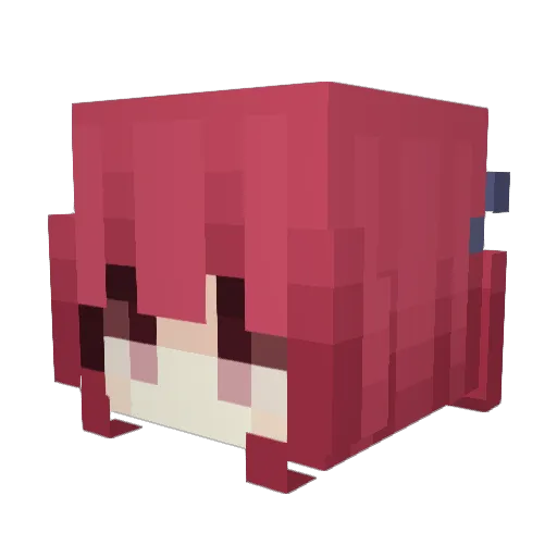xYudy Minecraft avatar head, 3D render