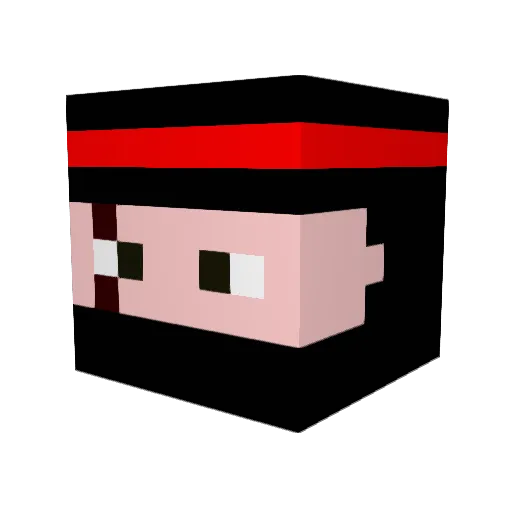 xYuury_ Minecraft avatar head, 3D render