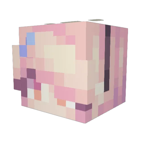 xZER0 Minecraft avatar head, 3D render