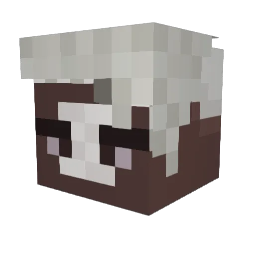 xZenin Minecraft avatar head, 3D render