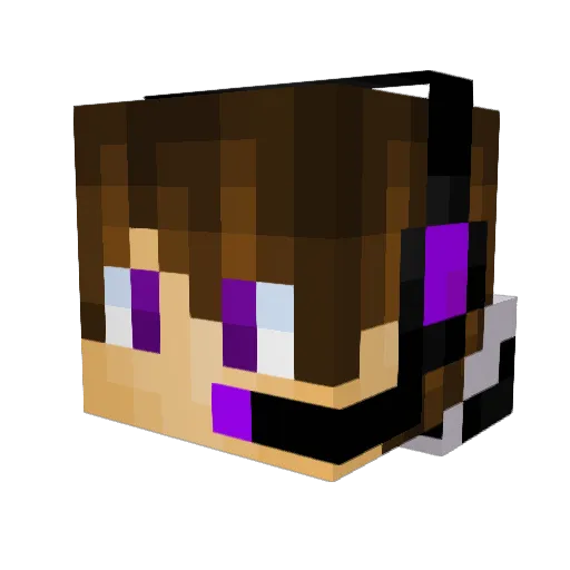 xZeno_ Minecraft avatar head, 3D render