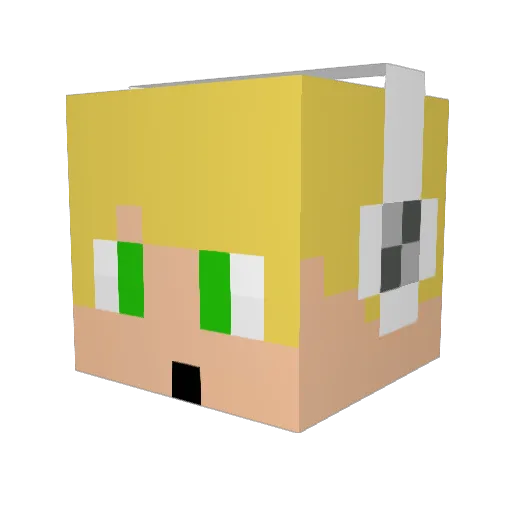 xZephy98 Minecraft avatar head, 3D render
