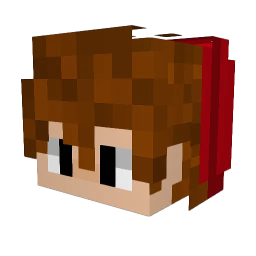 xZero8 Minecraft avatar head, 3D render