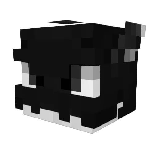 xZezu Minecraft avatar head, 3D render
