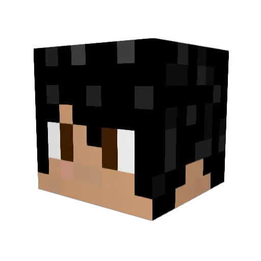 xZhuax Minecraft avatar head, 3D render