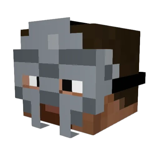 xZielek Minecraft avatar head, 3D render