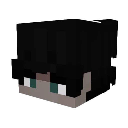 xZielinsky Minecraft avatar head, 3D render