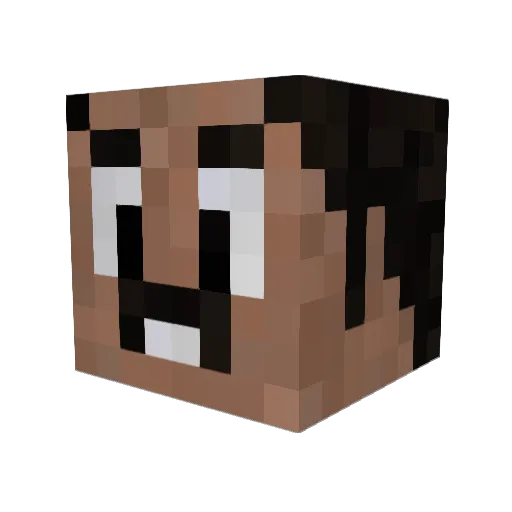 xZimtStern Minecraft avatar head, 3D render