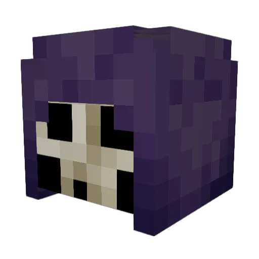 xZombified Minecraft avatar head, 3D render