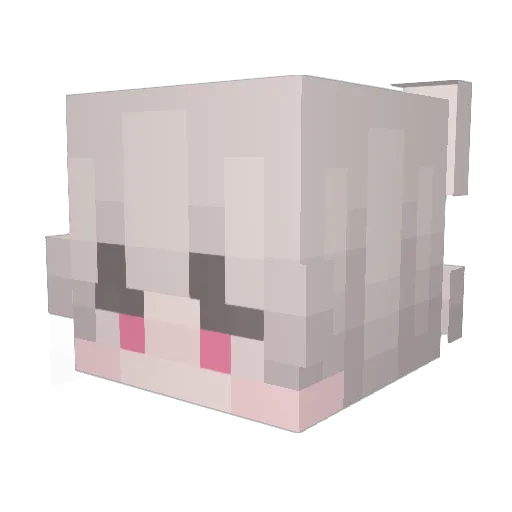 xZqkSs Minecraft avatar head, 3D render