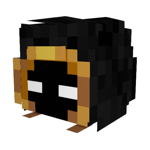 xZukeowX Minecraft avatar head, 3D render