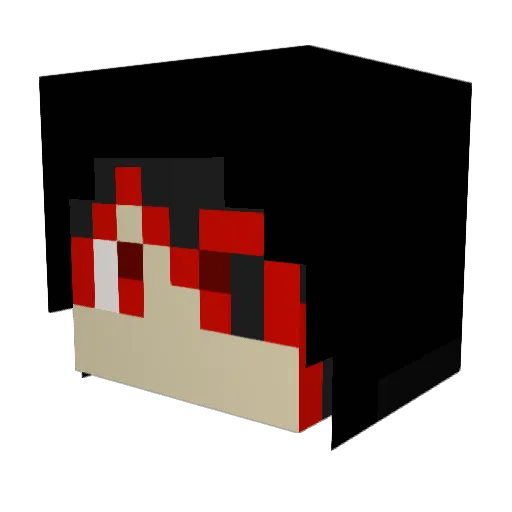xZxero Minecraft avatar head, 3D render