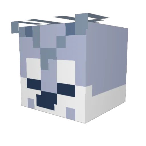 xZyDiffrxnt Minecraft avatar head, 3D render