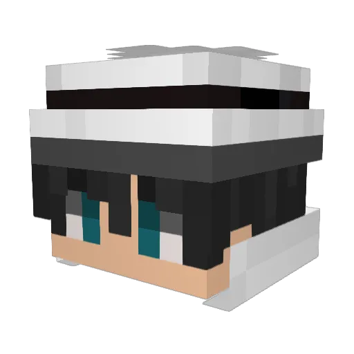 xZylax Minecraft avatar head, 3D render