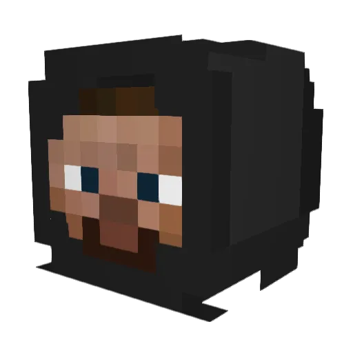 xZynce Minecraft avatar head, 3D render