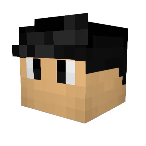 xZynthex Minecraft avatar head, 3D render
