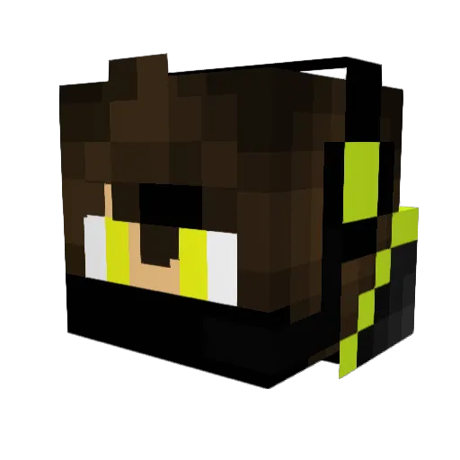 xZyroh Minecraft avatar head, 3D render