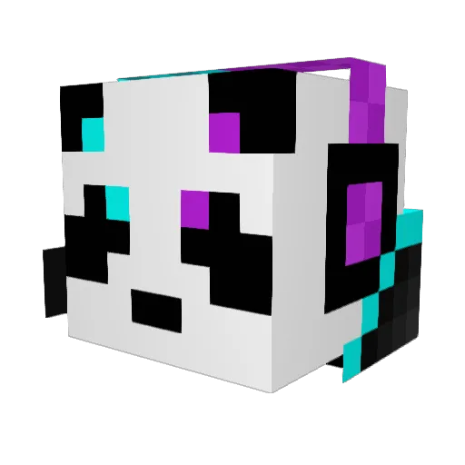x_Angelic Minecraft avatar head, 3D render