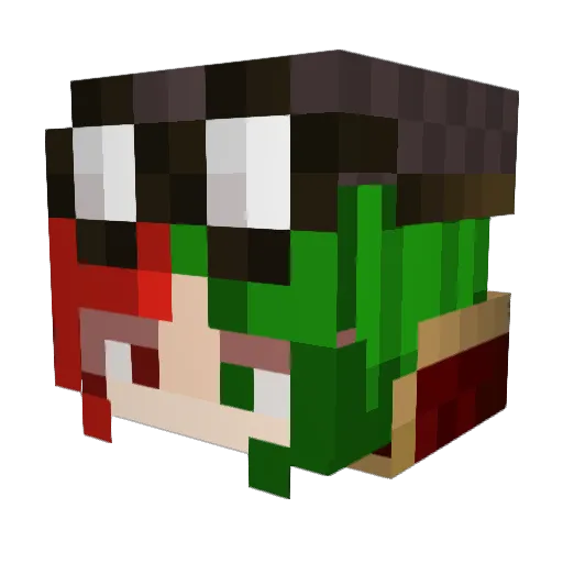 x_Archer Minecraft avatar head, 3D render