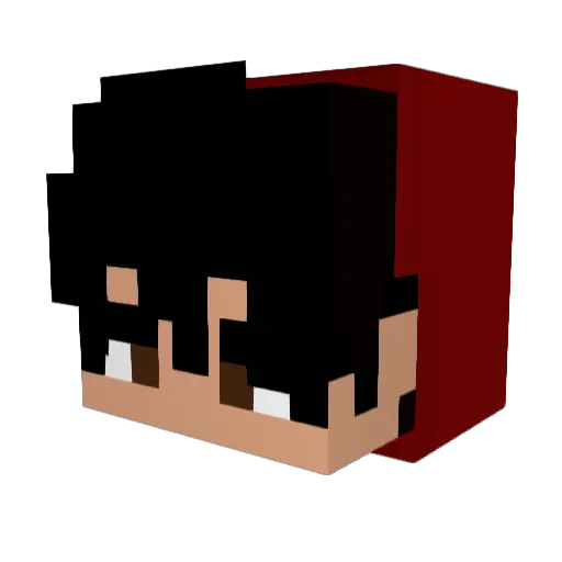 x_Axel Minecraft avatar head, 3D render