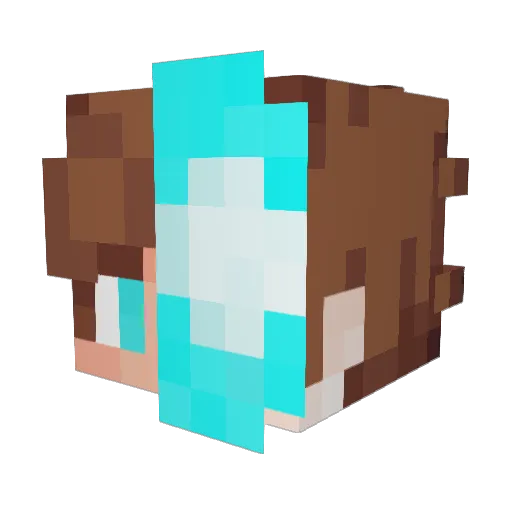 x_Azel_x Minecraft avatar head, 3D render