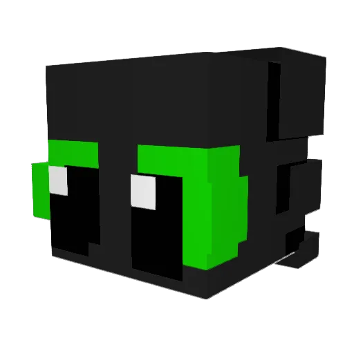 x_BlackTea_x Minecraft avatar head, 3D render