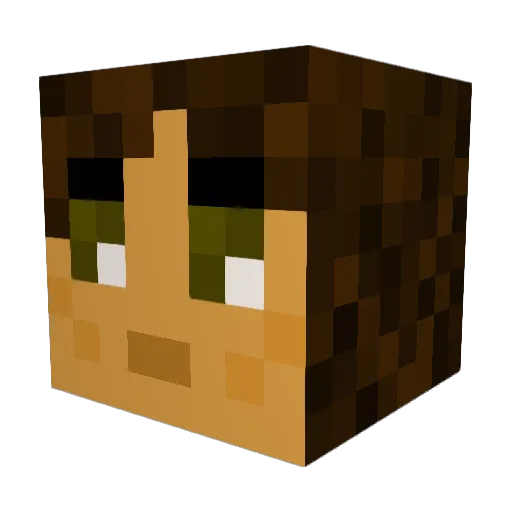 x_Eris Minecraft avatar head, 3D render