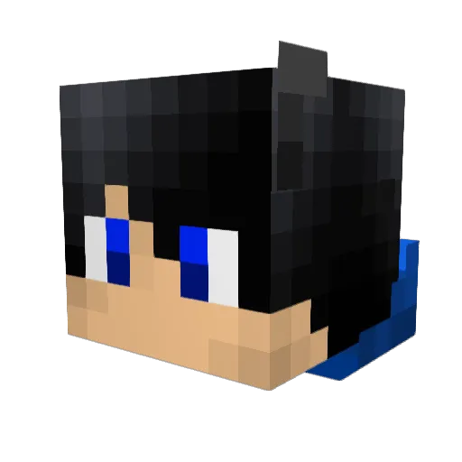 x_GAN_x Minecraft avatar head, 3D render