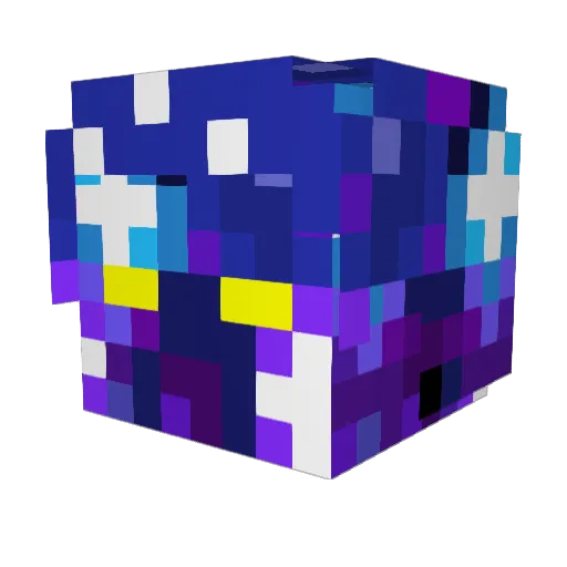 x_GalaxySteve_x Minecraft avatar head, 3D render