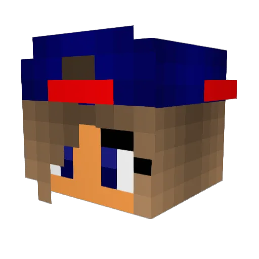 x_ItsMeAmy Minecraft avatar head, 3D render