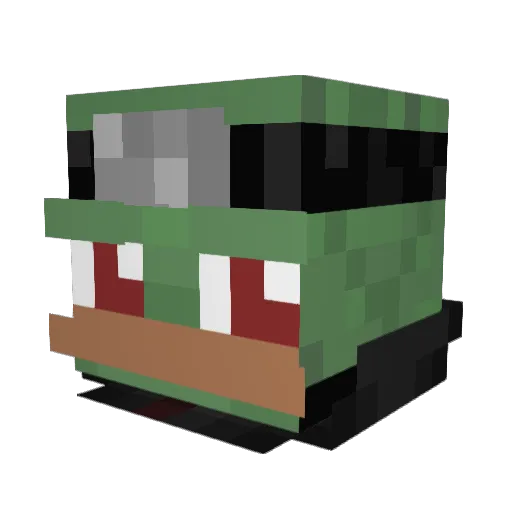 x_Jesus Minecraft avatar head, 3D render