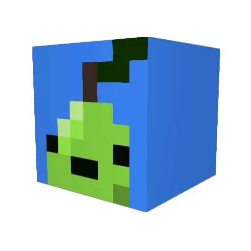 x_KZI5 Minecraft avatar head, 3D render