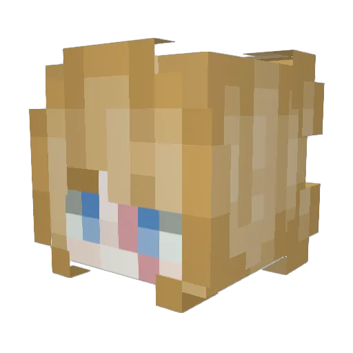 x_Kale_x Minecraft avatar head, 3D render