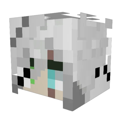 x_KittyKat_x Minecraft avatar head, 3D render