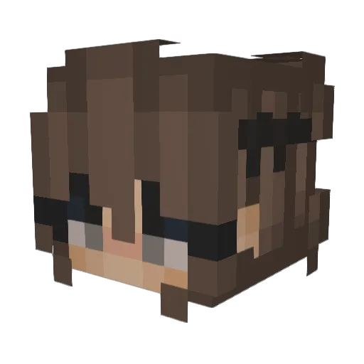 x_Lenchen Minecraft avatar head, 3D render