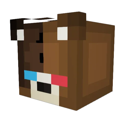 x_Meows Minecraft avatar head, 3D render