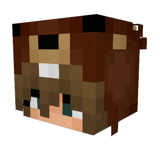 x_Merah Minecraft avatar head, 3D render